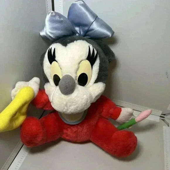 Baby Minnie Mouse Plush Applause Triangle Vintage Stuffed Toy Disney - Picture 1 of 5